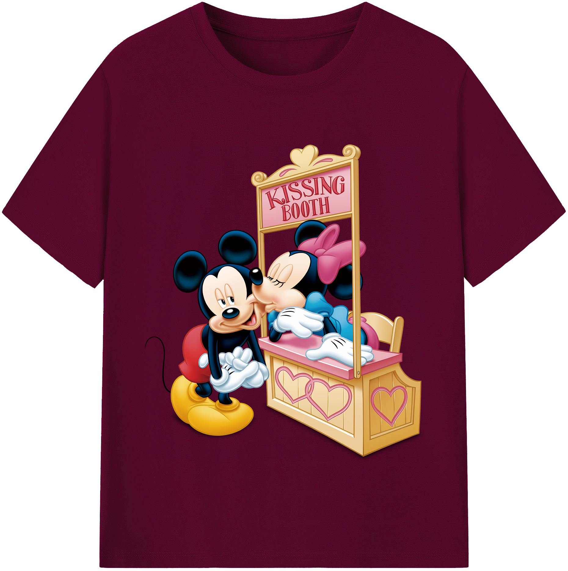 ミッキーマウス Mickey Mouse レディースカジュアルプリントTシャツ（綿100％）